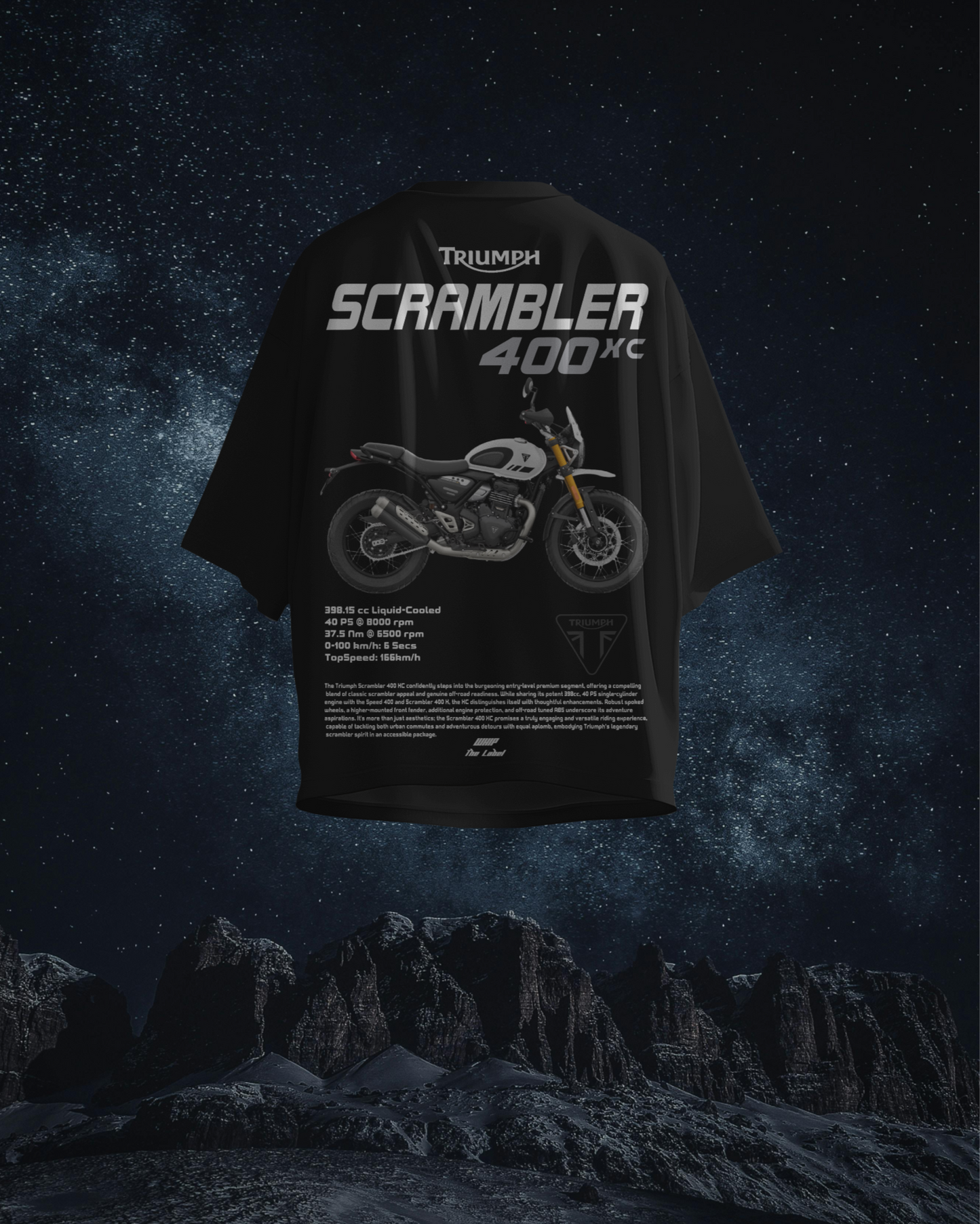 Triumph Scrambler 400x - Oversized T-Shirts