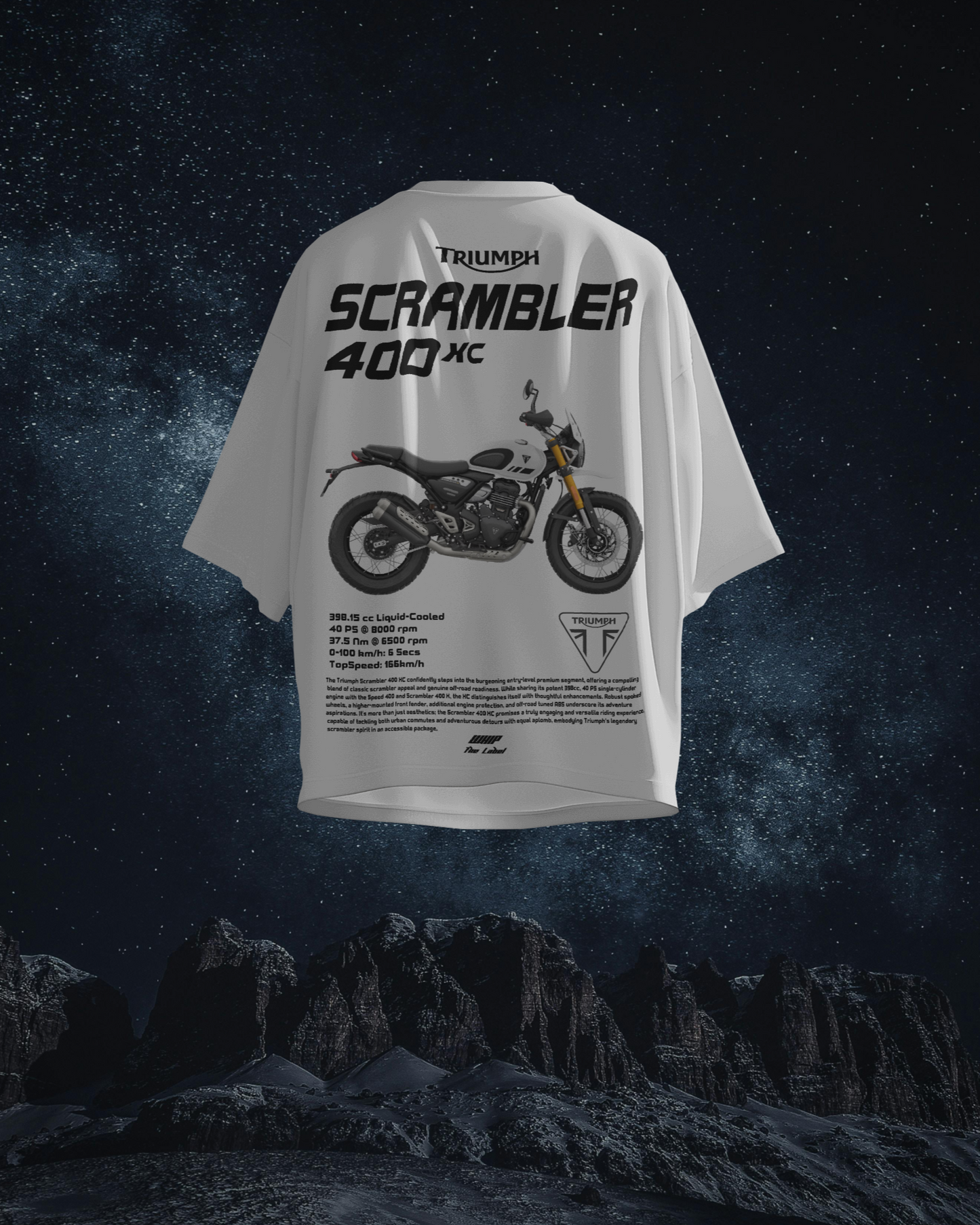 Triumph Scrambler 400x - Oversized T-Shirts