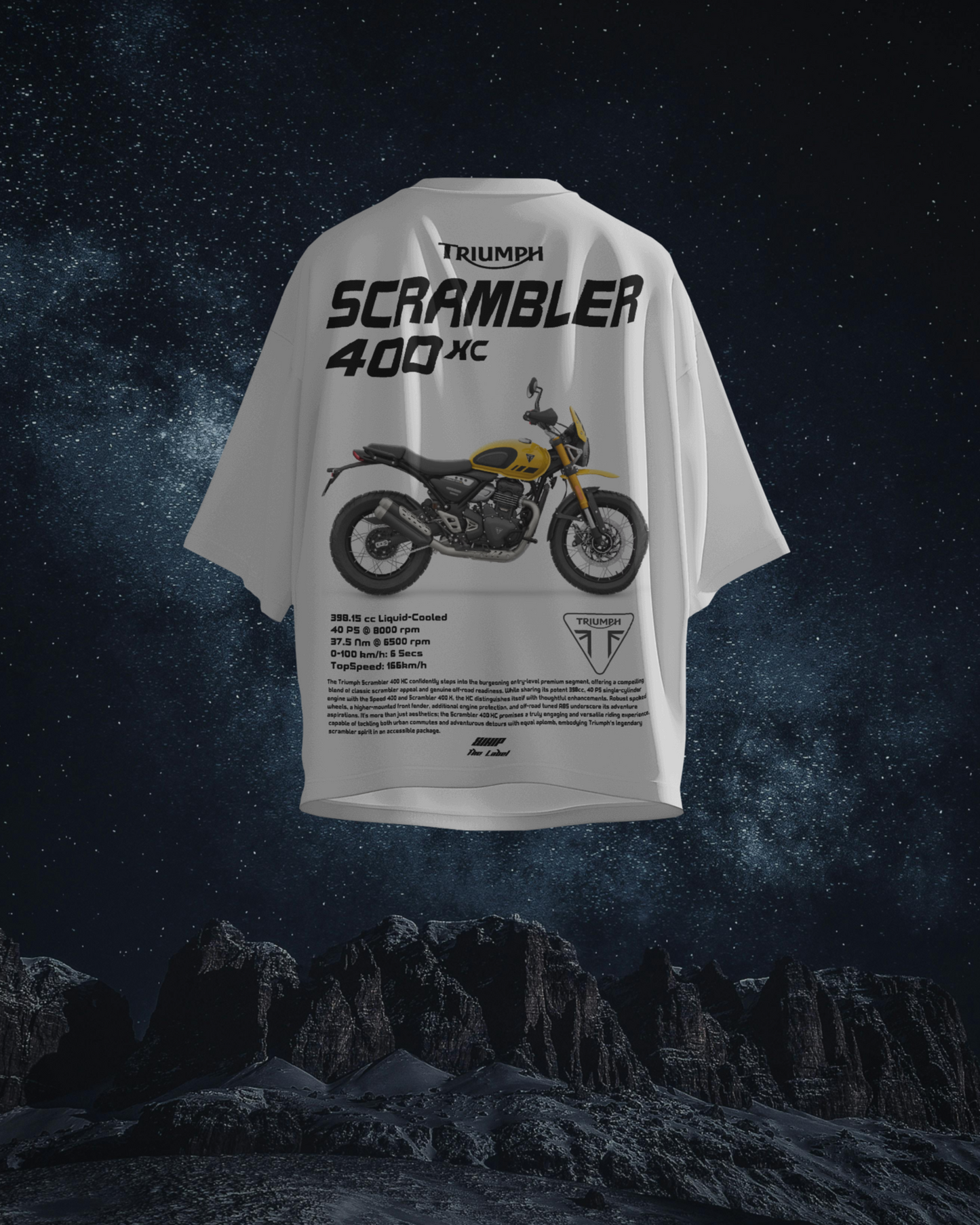 Triumph Scrambler 400x - Oversized T-Shirts