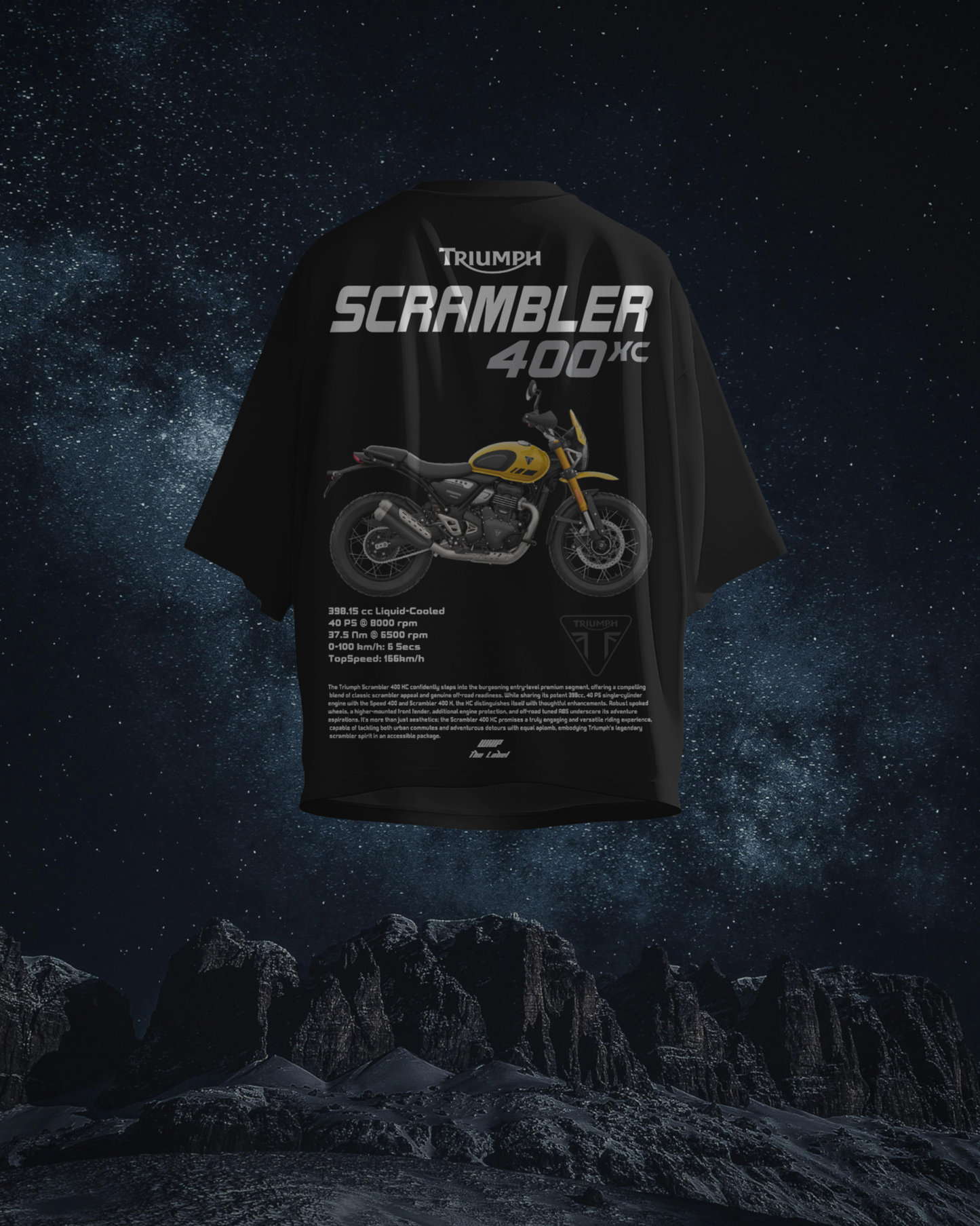 Triumph Scrambler 400x - Oversized T-Shirts