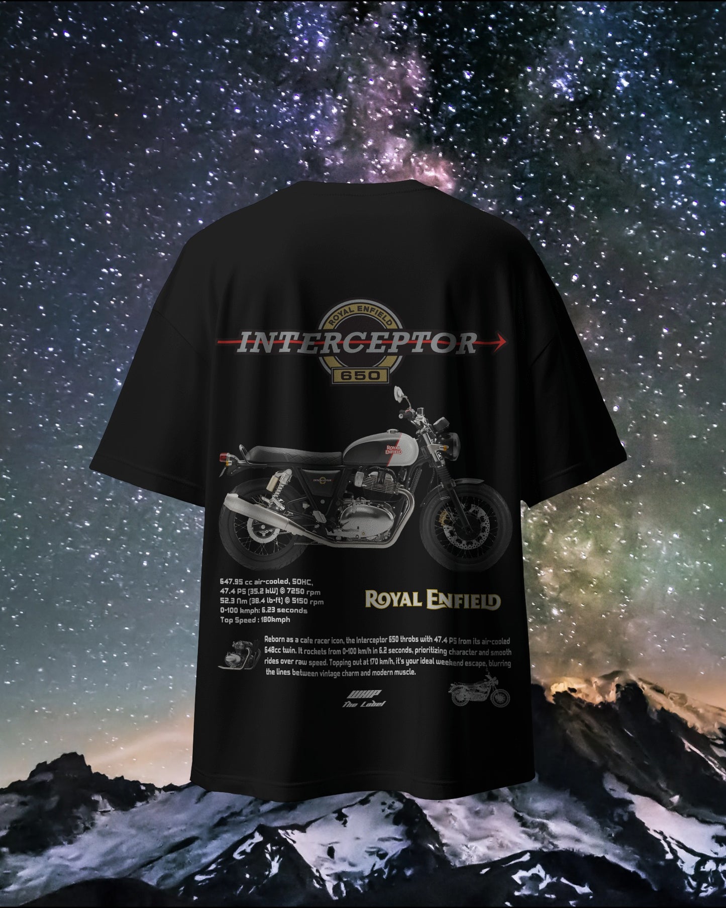 Royal Enfield Interceptor 650 Oversized T-Shirts