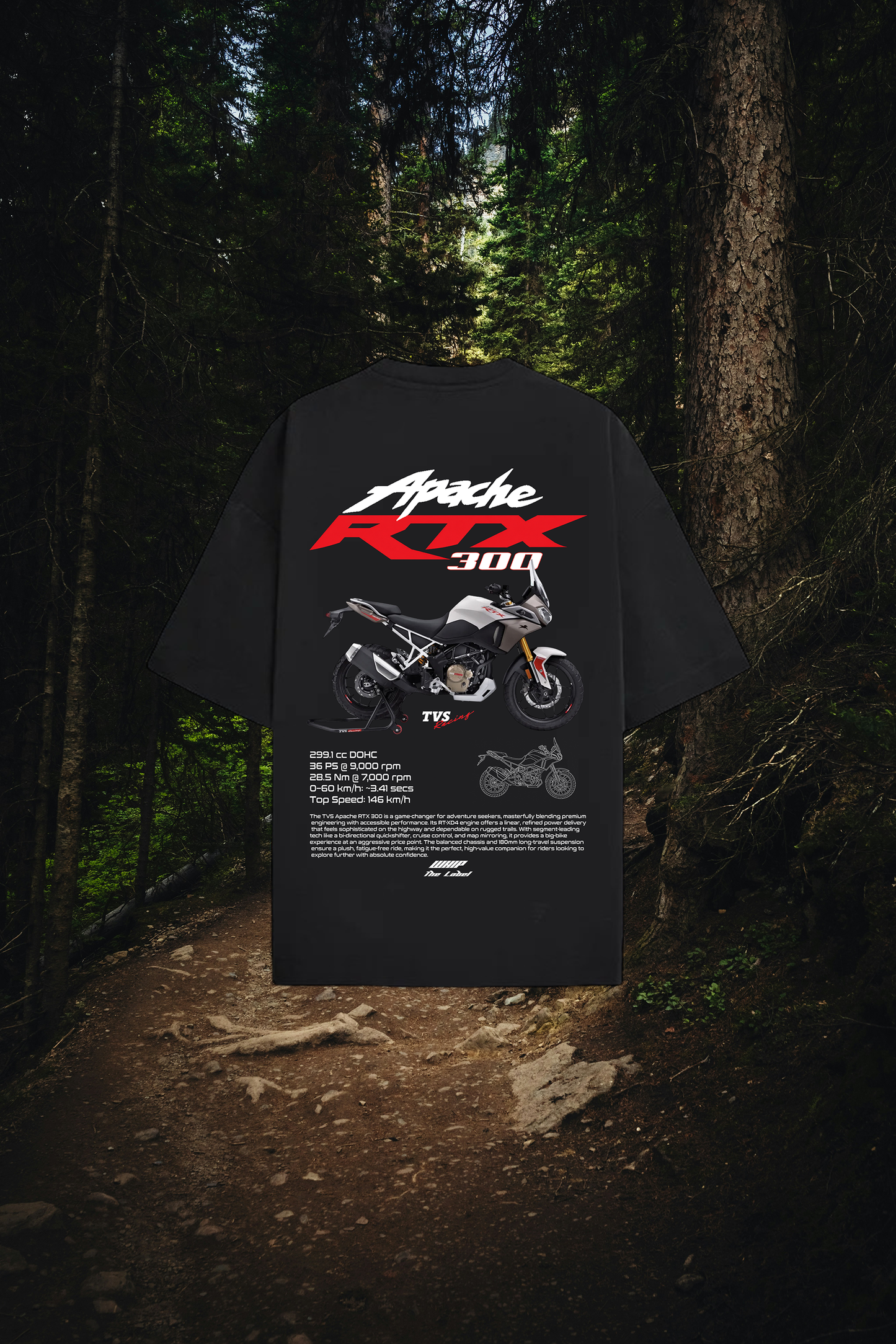 TVS Apache RTX 300 - Tees