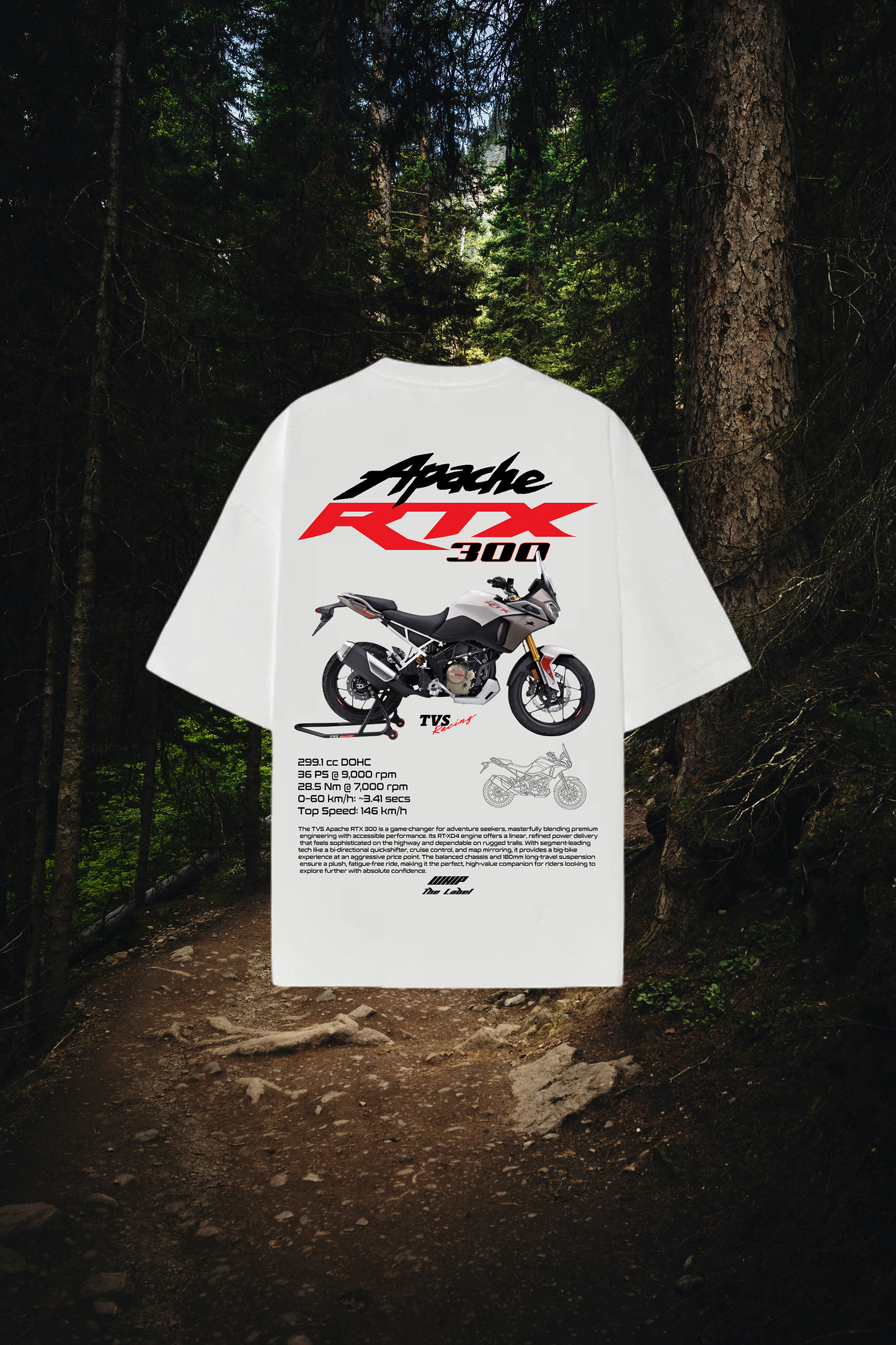 TVS Apache RTX 300 - Tees