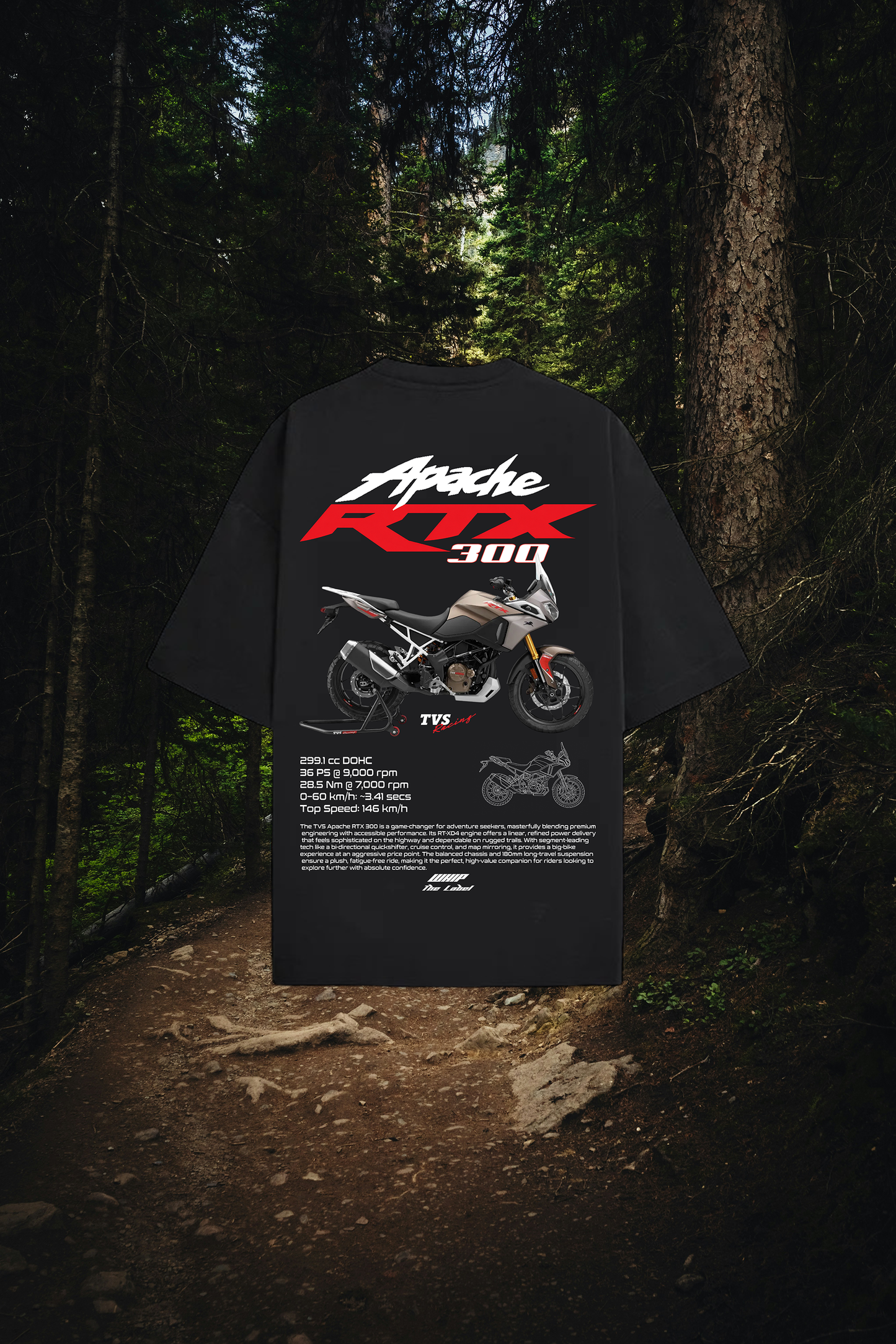 TVS Apache RTX 300 - Tees